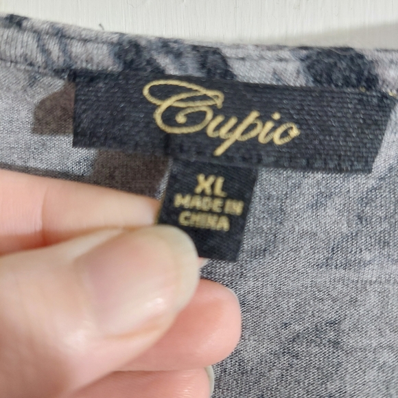 Animal Print Tunic Top Handkerchief Hem Size X large Oversized Loose Comfy - Picture 3 of 5